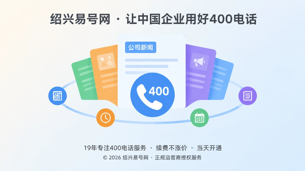 2026年绍兴公司新闻如何记录400电话的长期经营价值